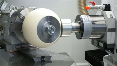 Precision machining of spherical ceramic parts